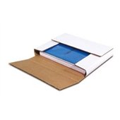 50-9 5/8 x 6 5/8 x 1 1/4" White Easy-Fold Mailers