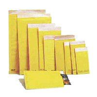 100 #000 (4 x 8) Bubble-Lined Kraft Mailers