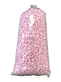 1.5 cu ft Pink Anti Static Packing Peanuts-made from 100% recycled materials