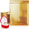 10-#4 (9.5x13.5) Metallic Poly Bubble Mailers-Gold