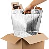 5- (10x10x10) Metallic Poly Bubble Mailers-Thermal Box Liners