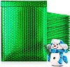 25- #1 (7.5x11) Metallic Poly Bubble Mailers-Green