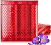10- (15x17) Metallic Poly Bubble Mailers-Red
