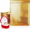 25- #2 (8.5x11) Metallic Poly Bubble Mailers-Gold