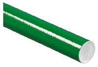 50-2 x 9" Tubes with Caps - Green