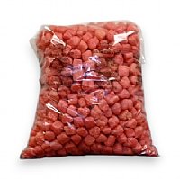 0.60 cu ft FunPak Mini Plant Based Biodegradable Packing Peanuts<br><font color=blue>Red Hearts</font>